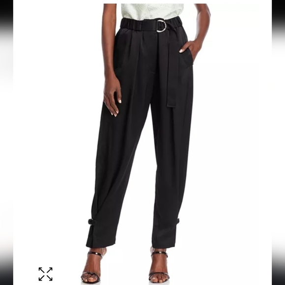 3.1 Phillip Lim Black High-Waisted Trousers - Picture 1 of 16